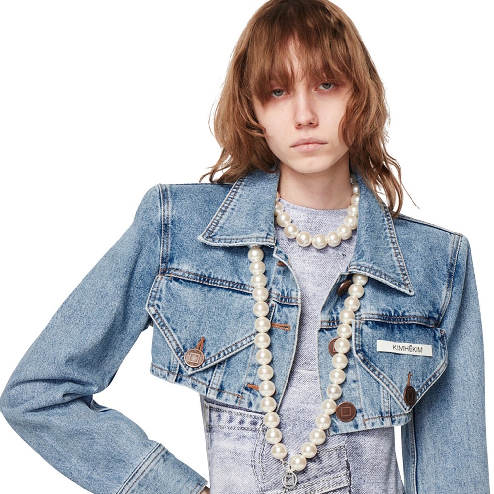KIMHEKIM Emma Denim Cropped Jacket